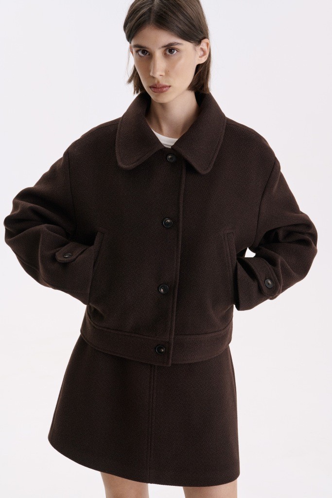 Укорочене пальто прямого крою 1257 зображення 1